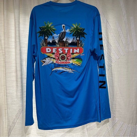 Destin Long Sleeve Beach Shirt XL - Picture 2 of 3